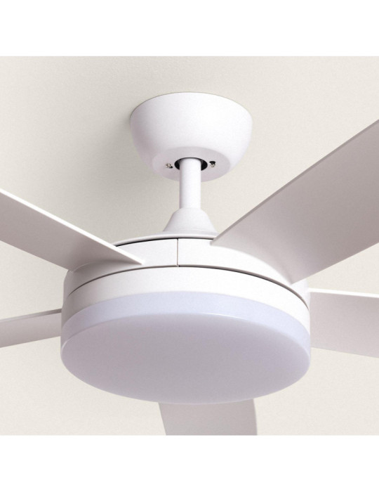 Ventilateur de Plafond Silencieux Patroclo Blanc 132cm Motor DC