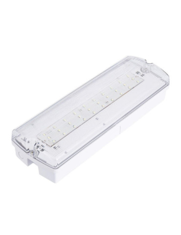 Balise de Secours LED En saillie 200lm Permanent/Non permanent IP65