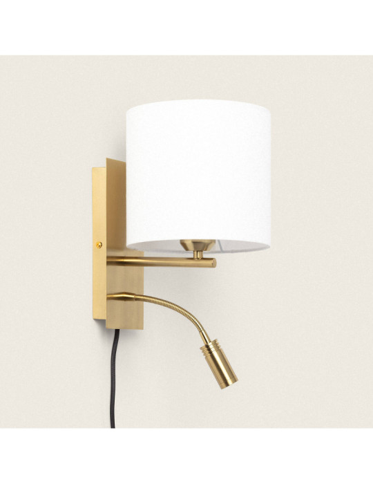 Applique Murale Métal avec Flex LED de Lecture 2.5W Carrée Linna