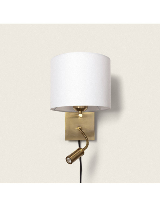 Applique Murale Métal avec Flex LED de Lecture 2.5W Carrée Linna