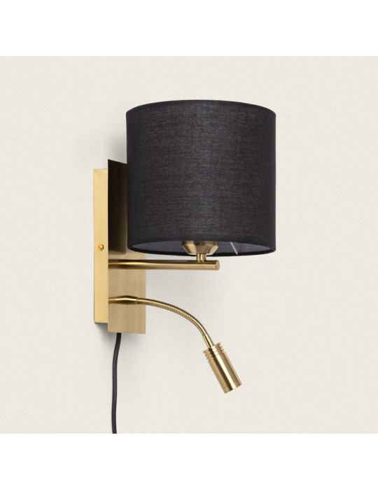 Applique Murale Métal avec Flex LED de Lecture 2.5W Carrée Linna