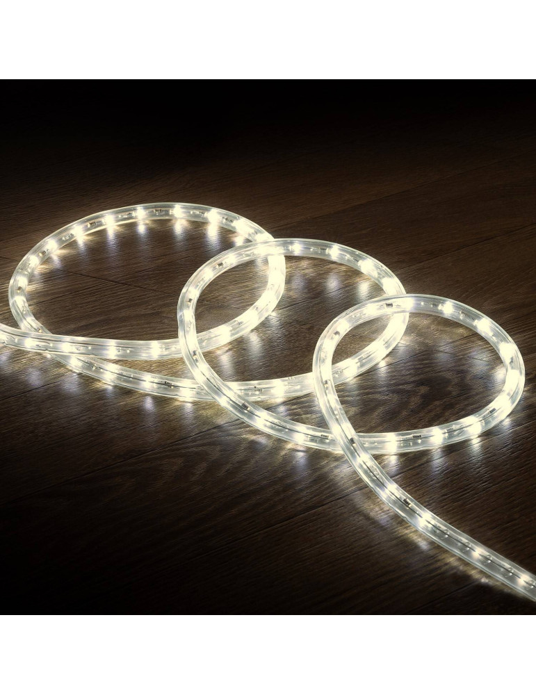 Gaine LED Ronde 220V AC 36 LED/m Blanc Neutre IP65 sur Mesure Coupe Tous les 100cm