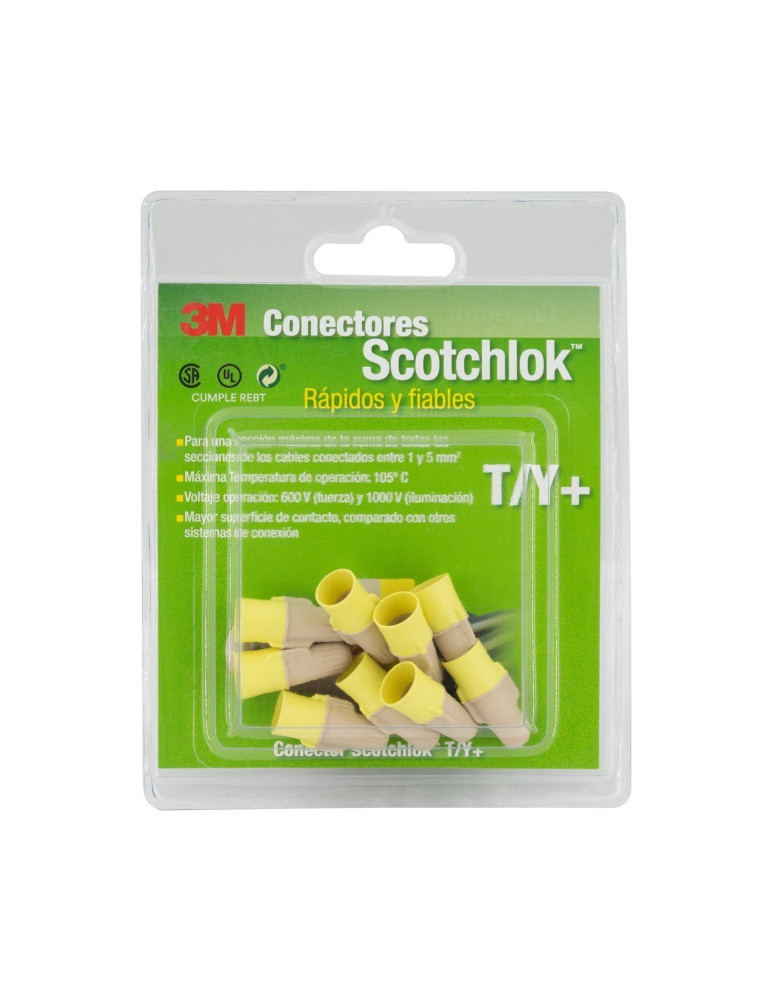 Connecteurs de Fils à Ressort Scotchlok™ T/Y 1-5mm² 3M™ (9 Un) 3M-7010233168-GS