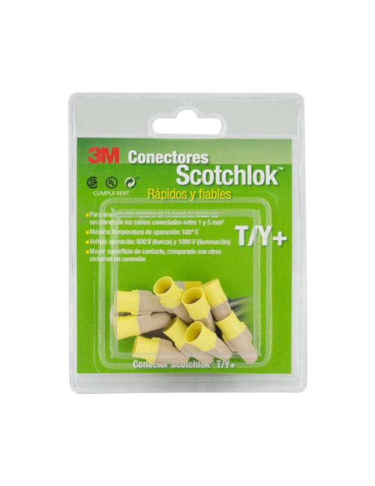 Connecteurs de Fils à Ressort Scotchlok™ T/Y 1-5mm² 3M™ (9 Un) 3M-7010233168-GS