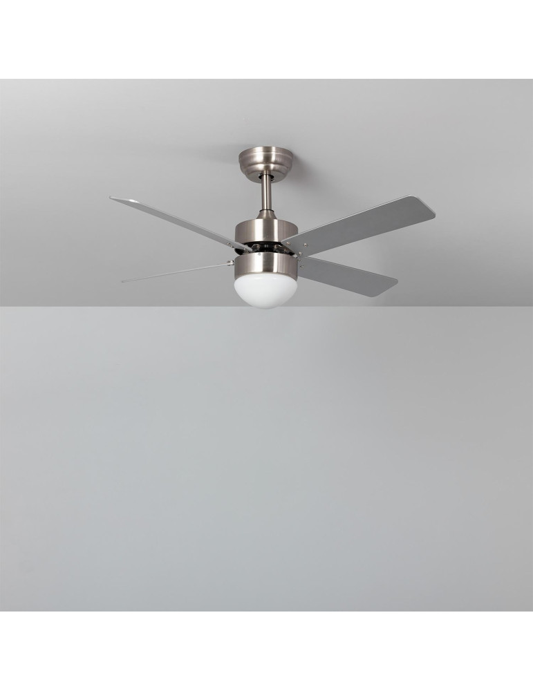 Ventilateur de Plafond Silencieux Cygnus Niquel 107cm Moteur DC WiFi