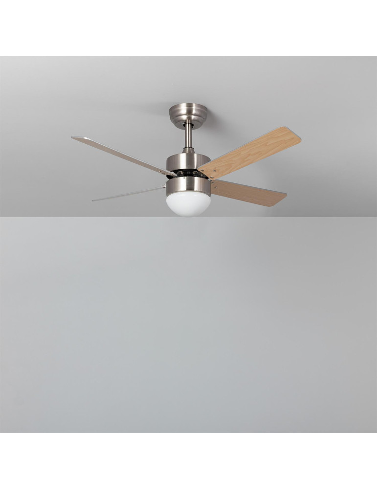 Ventilateur de Plafond Silencieux Cygnus Niquel 107cm Moteur DC WiFi