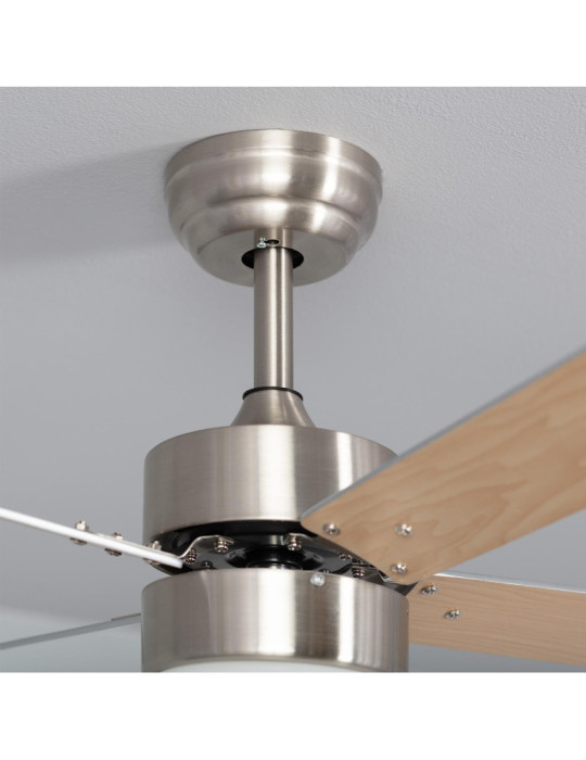 Ventilateur de Plafond Silencieux Cygnus Niquel 107cm Moteur DC WiFi