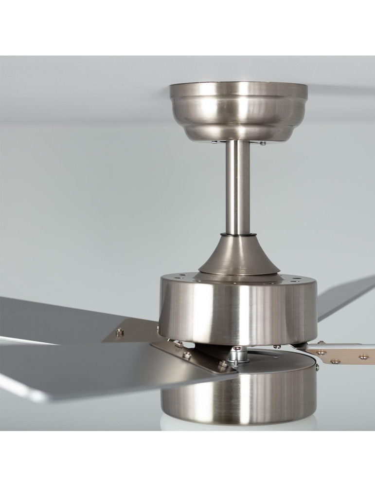 Ventilateur de Plafond Silencieux Cygnus Niquel 107cm Moteur DC WiFi