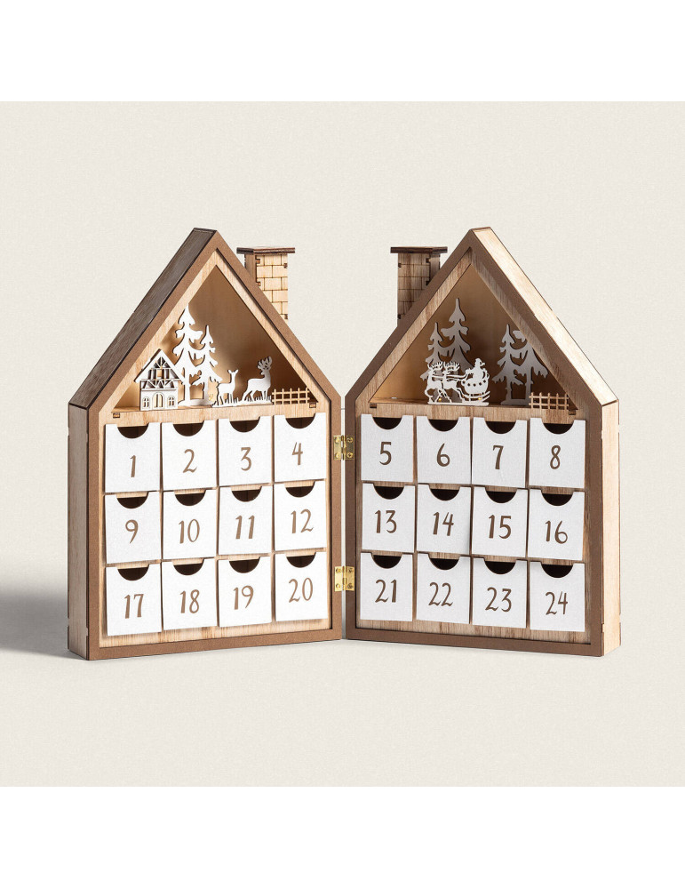 Calendrier de l'Avent LED à Piles Joulud