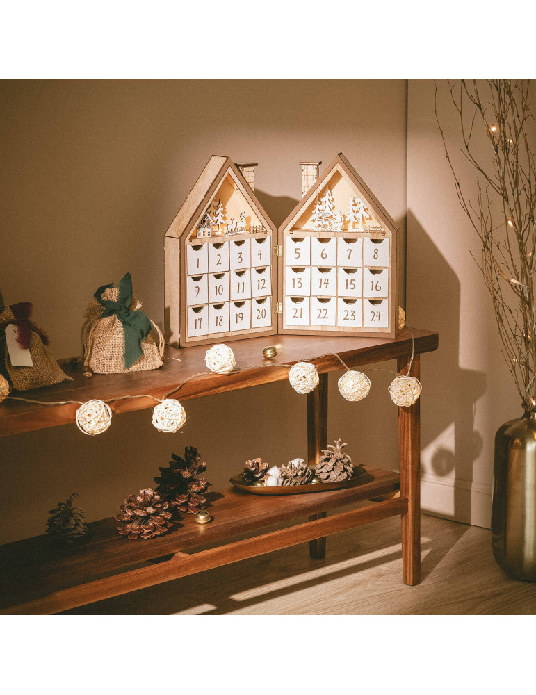Calendrier de l'Avent LED à Piles Joulud