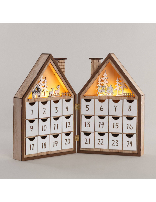 Calendrier de l'Avent LED à Piles Joulud