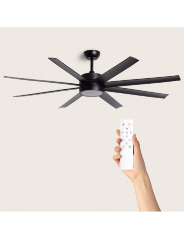 Ventilateur de Plafond Silencieux Hidra Noir 157cm Motor DC