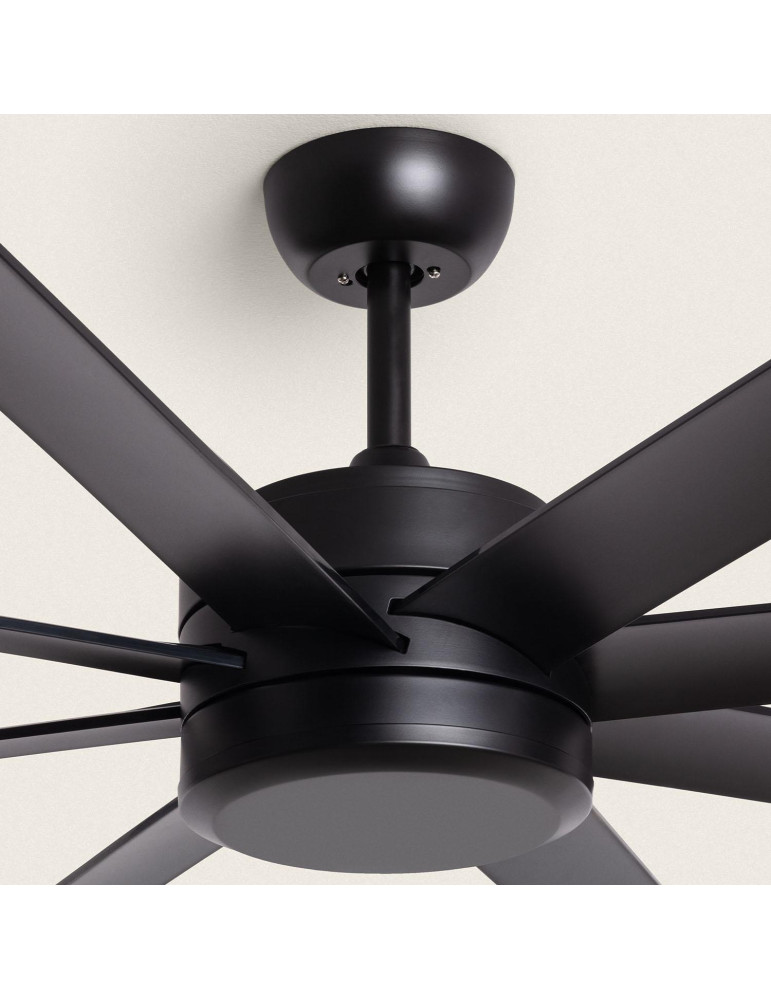 Ventilateur de Plafond Silencieux Hidra Noir 157cm Motor DC