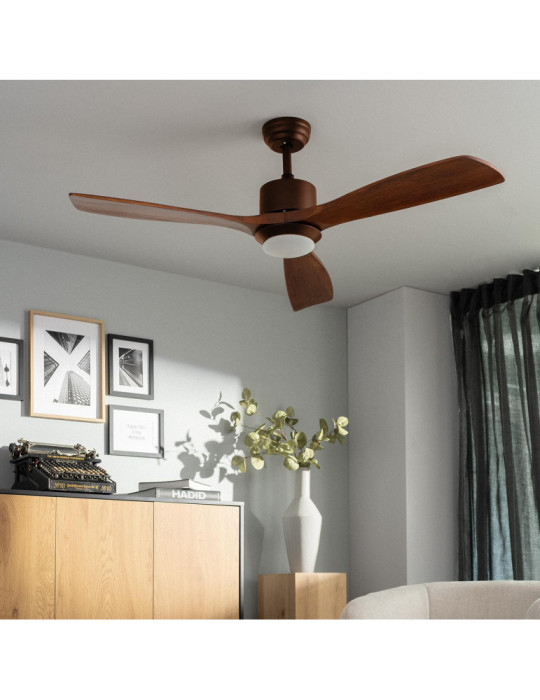 Ventilateur de plafond silencieux Forest Marron 132cm Moteur DC