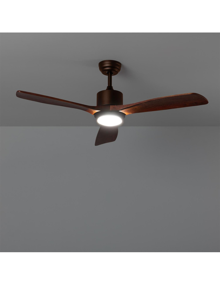 Ventilateur de plafond silencieux Forest Marron 132cm Moteur DC