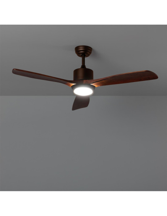 Ventilateur de plafond silencieux Forest Marron 132cm Moteur DC
