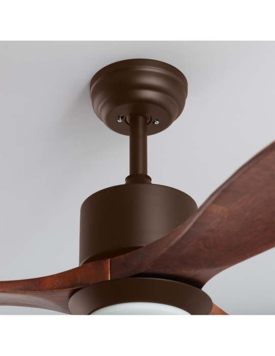 Ventilateur de plafond silencieux Forest Marron 132cm Moteur DC