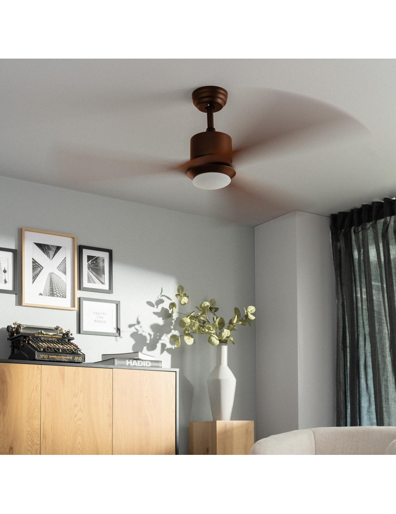 Ventilateur de plafond silencieux Forest Marron 132cm Moteur DC