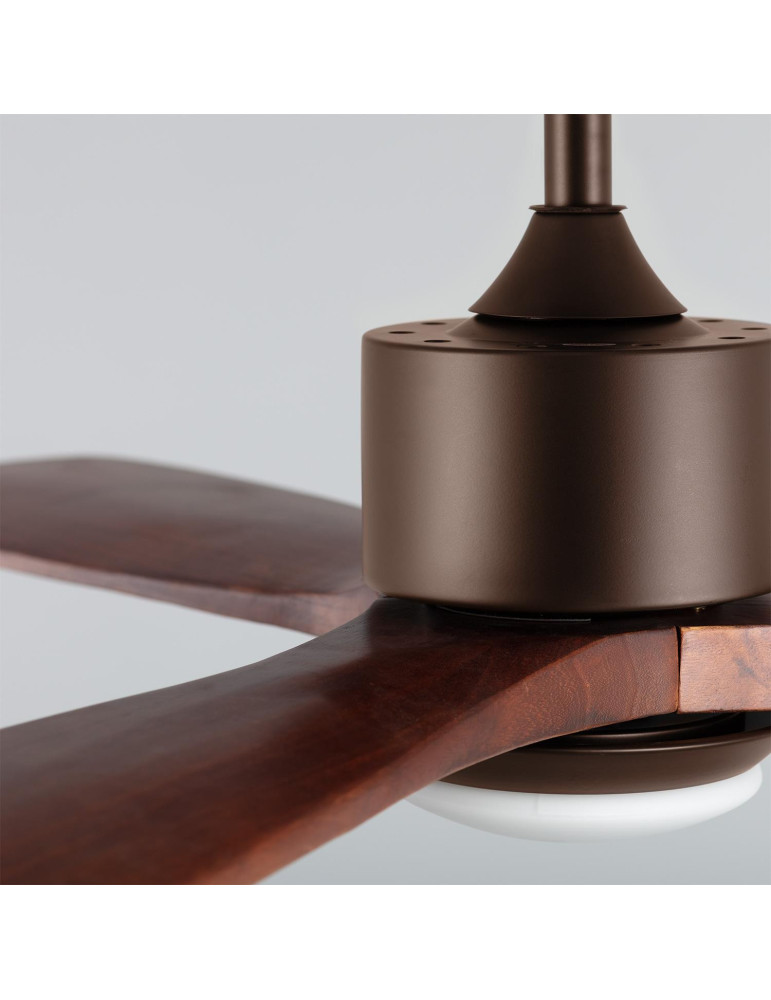Ventilateur de plafond silencieux Forest Marron 132cm Moteur DC