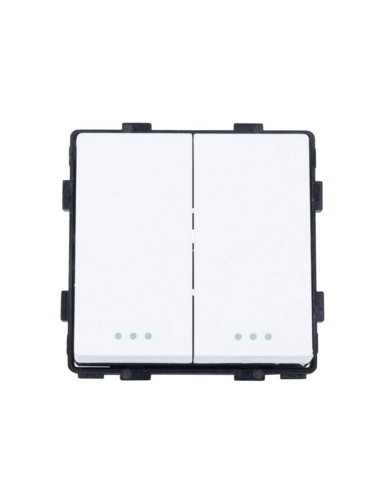 Interrupteur Double avec Plaque PC Modern