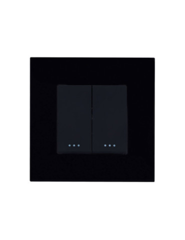 Interrupteur Double avec Plaque PC Modern