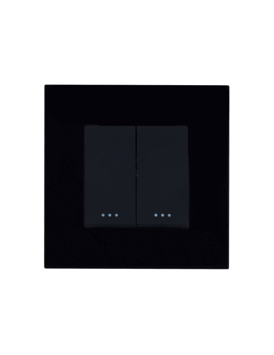 Interrupteur Double avec Plaque PC Modern Interrupteur Double avec Plaque PC Modern