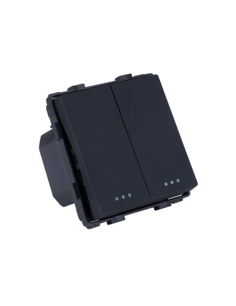 Interrupteur Double avec Plaque PC Modern