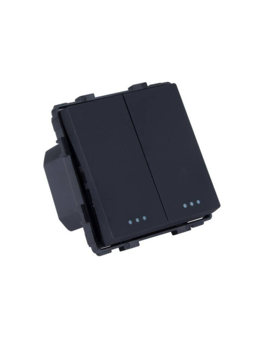 Interrupteur Double avec Plaque PC Modern