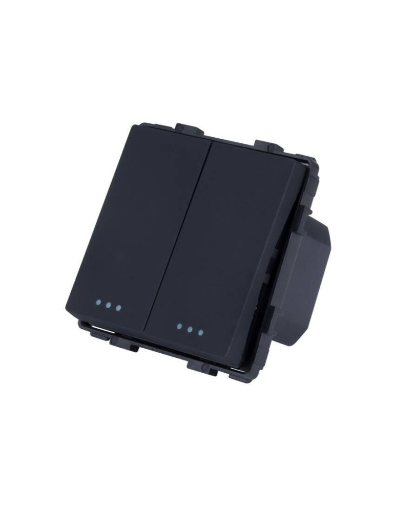 Interrupteur Double avec Plaque PC Modern