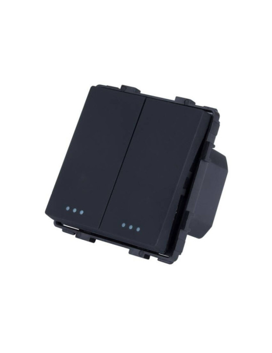 Interrupteur Double avec Plaque PC Modern