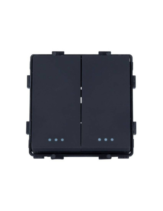 Interrupteur Double avec Plaque PC Modern