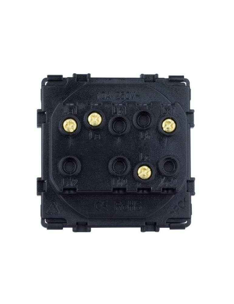 Interrupteur Double avec Plaque PC Modern