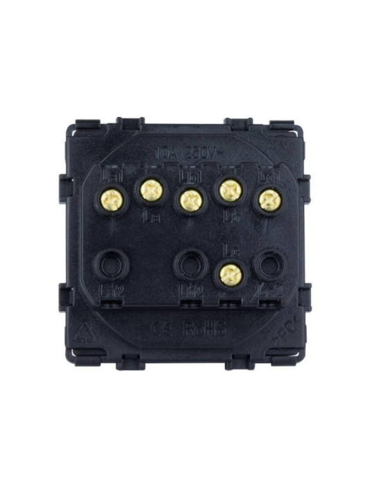 Interrupteur Triple avec Cadre PC Modern