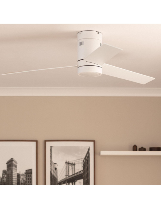 Ventilateur de Plafond Silencieux Blanc Tydir 132cm Moteur DC