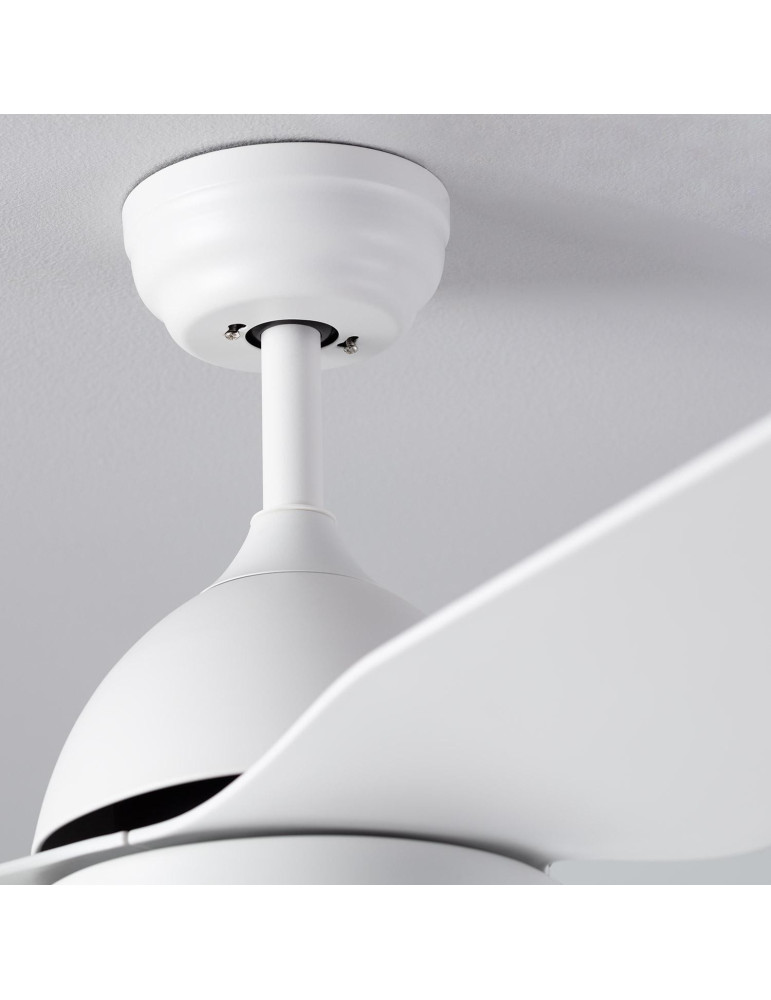 Ventilateur de Plafond Silencieux Woolworth Blanc 127cm Moteur DC