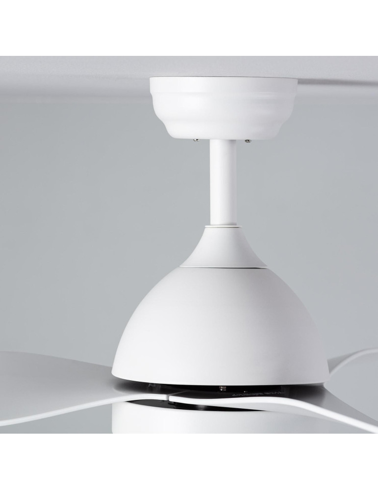 Ventilateur de Plafond Silencieux Woolworth Blanc 127cm Moteur DC