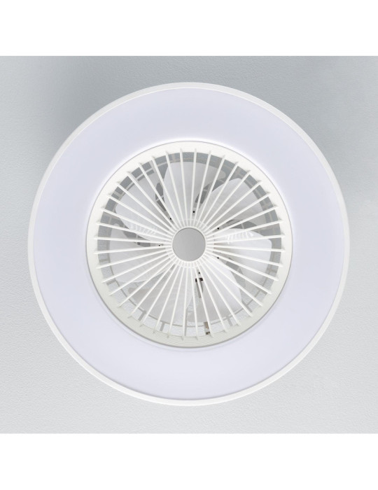 Ventilateur de Plafond Silencieux Dhalia Blanc 58cm Moteur DC