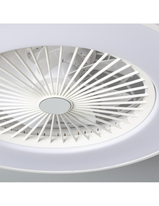 Ventilateur de Plafond Silencieux Dhalia Blanc 58cm Moteur DC