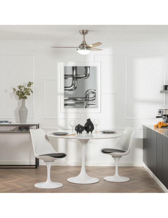 Ventilateur de Plafond Silencieux Neil Bois 107cm Moteur DC WiFi