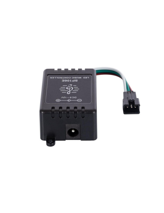 Contrôleur Variateur musical RGBIC Digital SPI 12V DC ruban LED avec télécommande IR