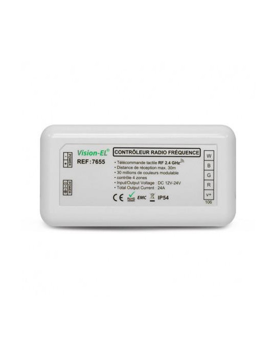 Controleur RGBW pour bandeaux LED 12V/24V