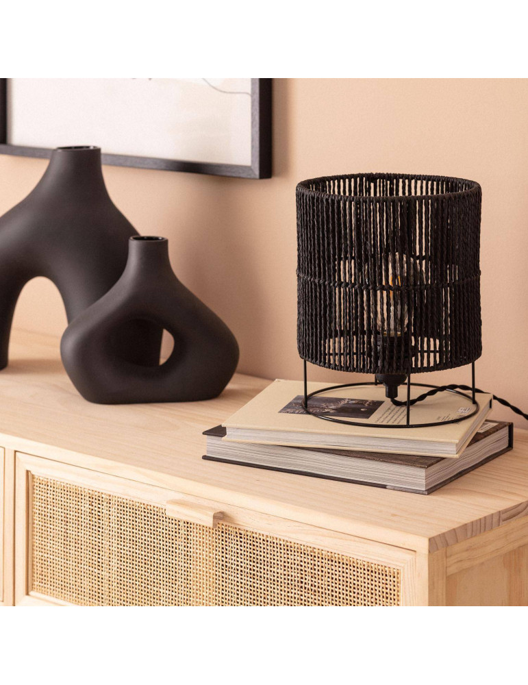 Lampe à Poser Papier Tressé Khalo