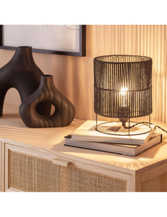 Lampe à Poser Papier Tressé Khalo