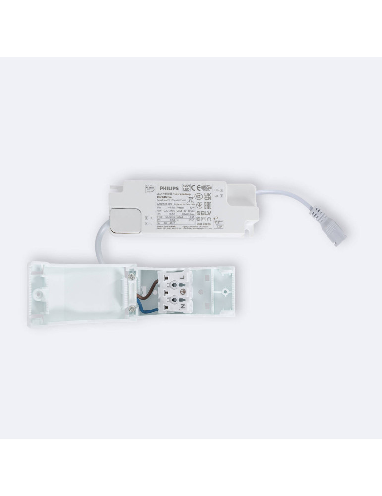 Panneau LED 120x30 cm 40W 4000lm avec boîtier de connexion rapide et câble de sécurité