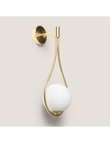 Lampe Murale Métal et Verre Moonlight