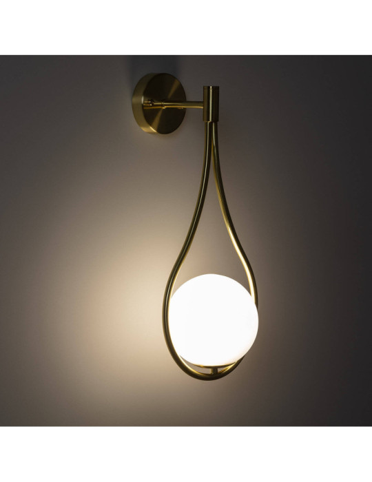 Lampe Murale Métal et Verre Moonlight