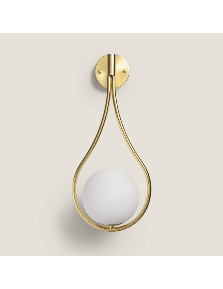 Lampe Murale Métal et Verre Moonlight