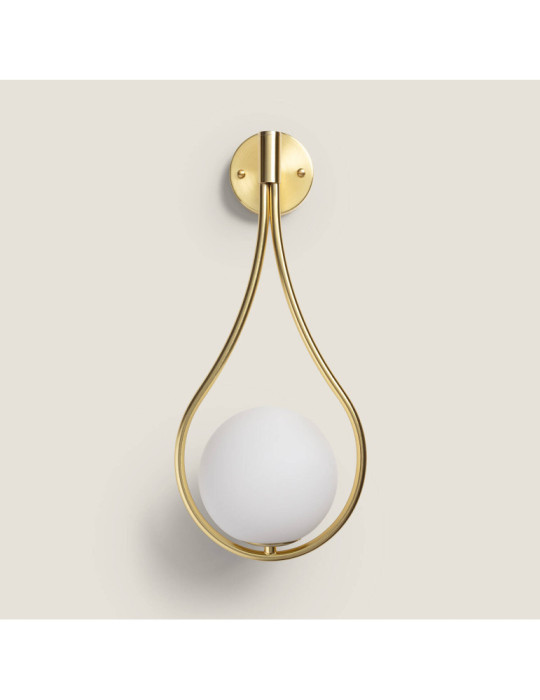 Lampe Murale Métal et Verre Moonlight
