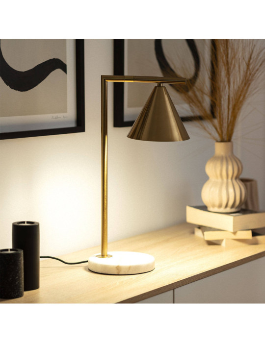 Lampe à Poser Marbre et Métal Tinos