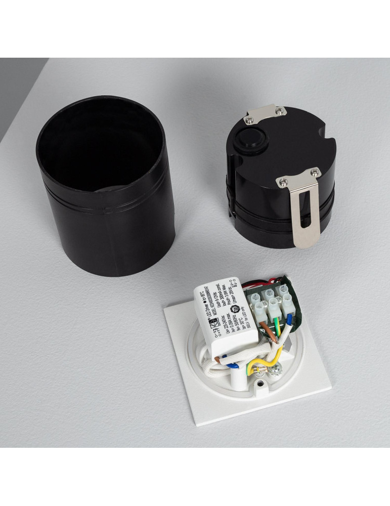 Balise Extérieure Murale LED Encastrable 3W Carrée Ellis Blanche